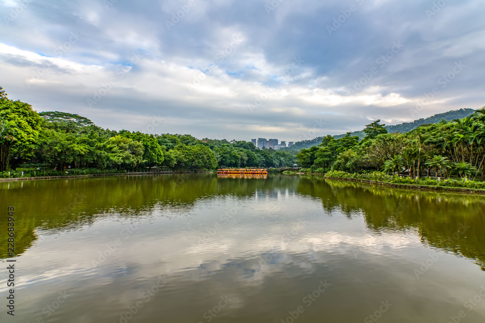 Fototapeta premium landscape with river