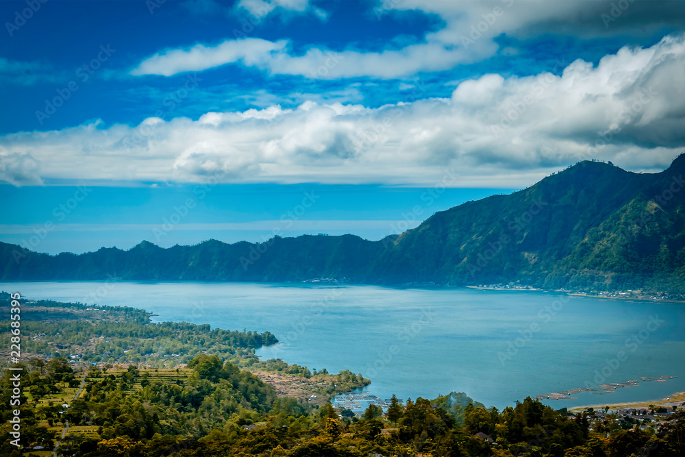 Obraz premium Mount Batur a volcano in Bali
