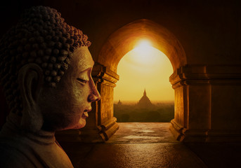 Rollo Buddha Kopf des Buddha aus Stein  © quickshooting