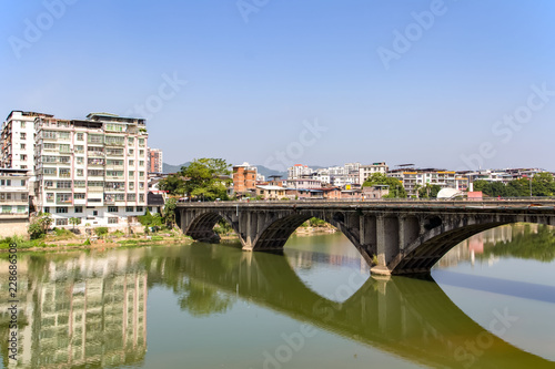 Meizhou Tai Po stone bridge landscape