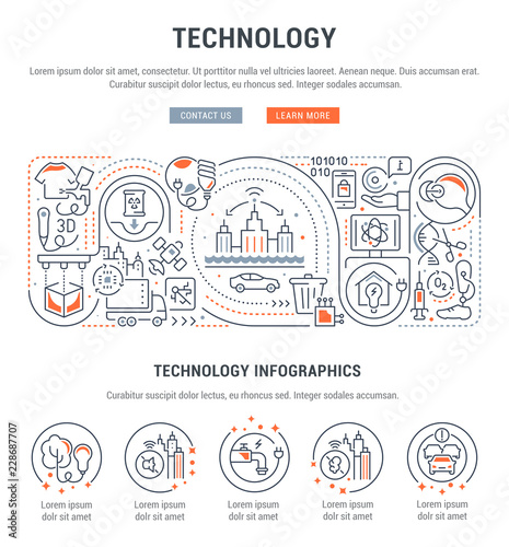 Vector Banner of Technology.