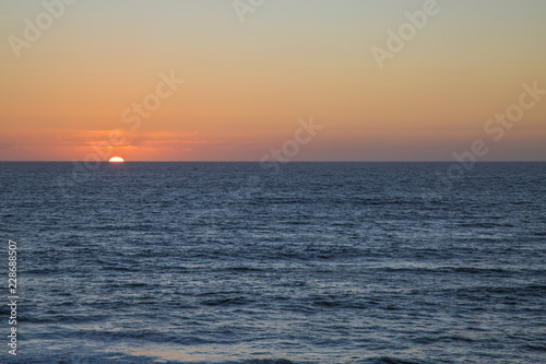 Sunset. San Diego, California, USA. Ocean, sunset, coastal view. Landscape.  © milicanistoran