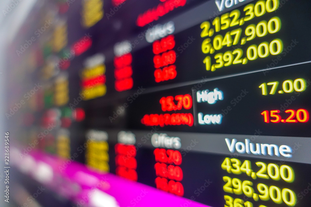 Stock exchange market data Stock exchange market data