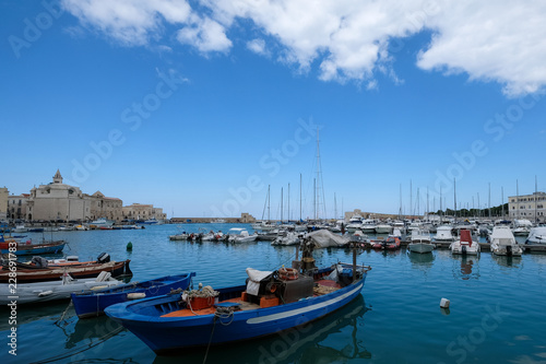 the port of Trani  historic medieval town in Puglia  southern Italy. 