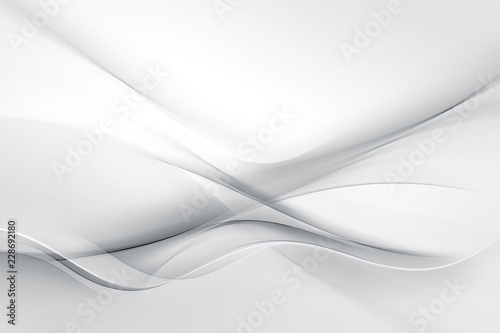 Abstract White Wave Design Background
