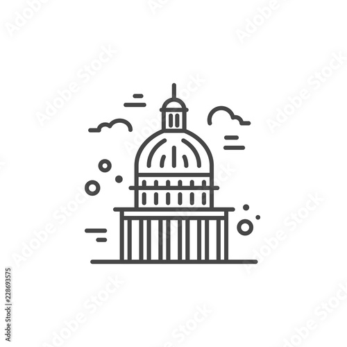Capitol Line Icon