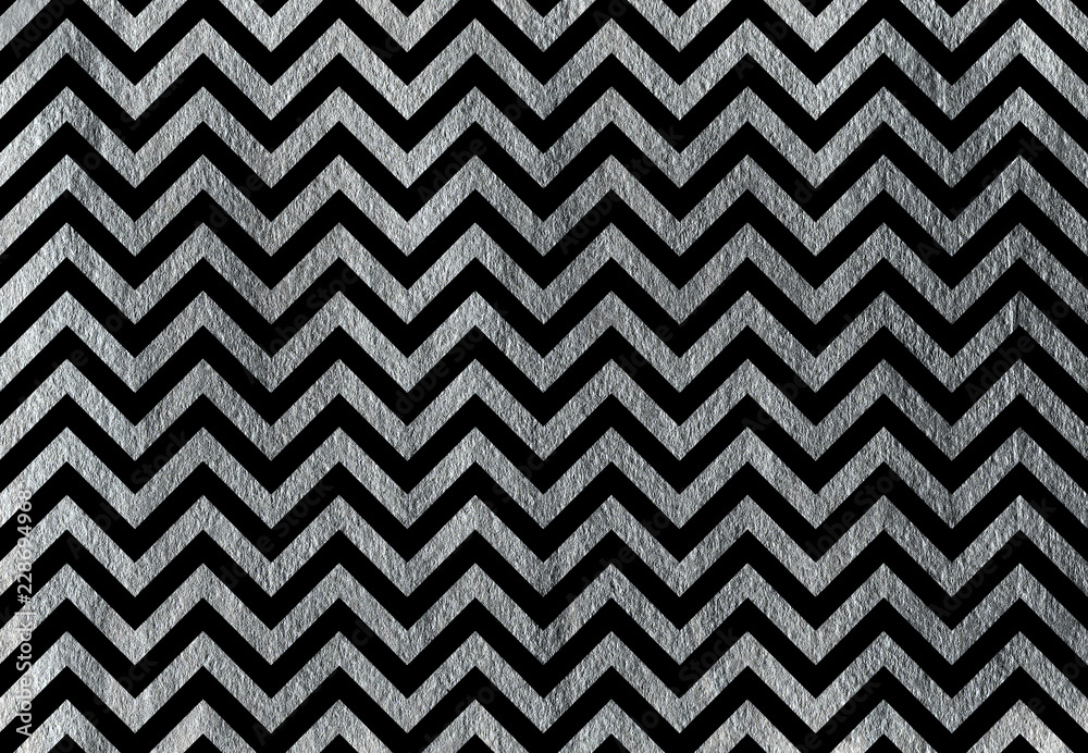 Silver painted stripes background, chevron. Silver painted stripes background, chevron.
