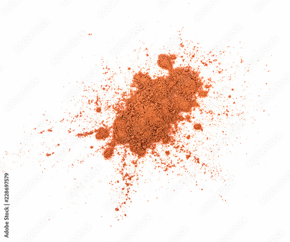 cocoa powder isolated on a white background cocoa powder isolated on a white background