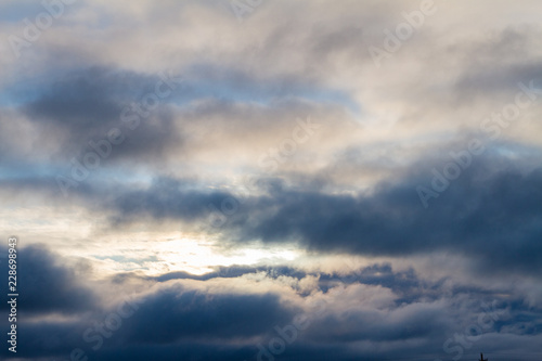 Sunny Blue Sky and Clouds