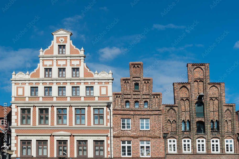 Historische Giebelhäuser in Lüneburg