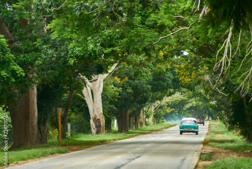 Obraz na plátne Carretera en el interior de Cuba