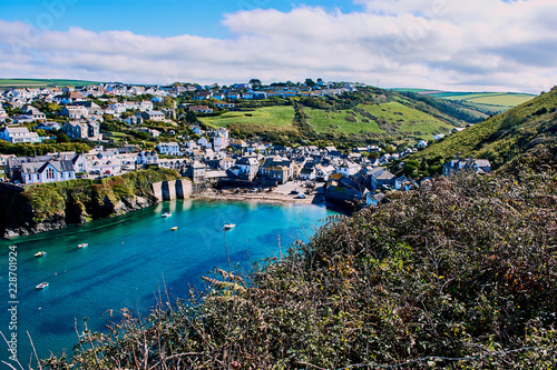 The pretty fishing village of Port Isaac has become a major tourist attraction after being featured in the ITV series 'Doc Martin' where it is known as Port Wenn © Claudia Nass