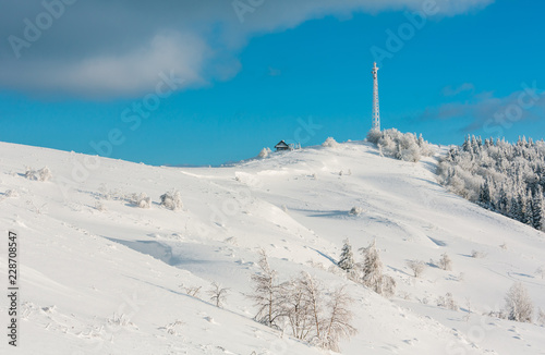 Winter Carpathian mountain, Ukraine © wildman