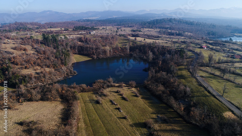 Pivka intermittent lakes (Pivška jezera) are hydrologic phenomena in western Slovenia. A group of 17 lakes inundates karst depressions during high groundwater level in late autumn and again in spring. © Stepo