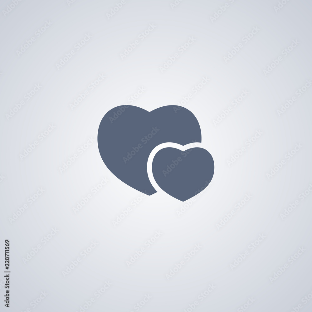 Love, heart , vector best flat icon