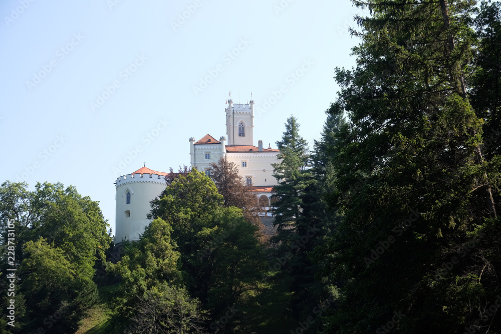 Castle Trakoscan in Croatia, built around 1334 as a Croatia's northwestern fortification system