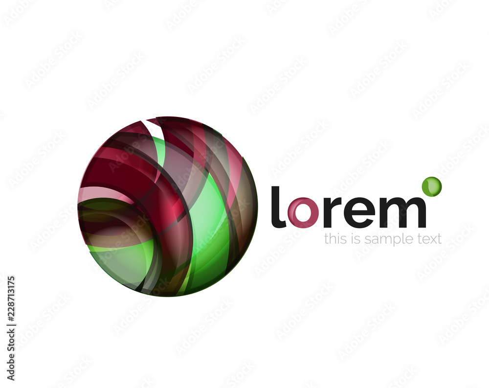 Geometric convergence vector business icon Geometric convergence vector business icon