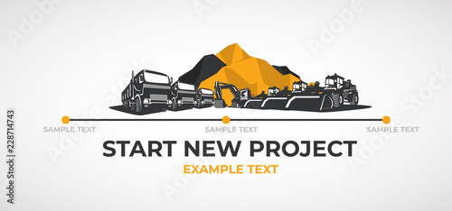 Mining heavy equipment.