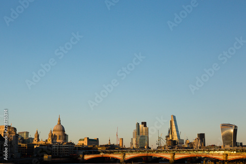 UK weather: London at sunset photo