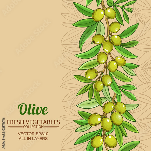 olive vector pattern
