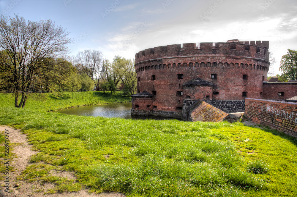 Kaliningrad city. Tower Dona Fortress Complex