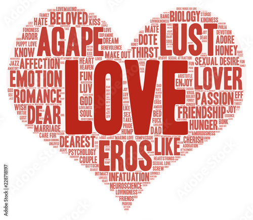Love word cloud concept