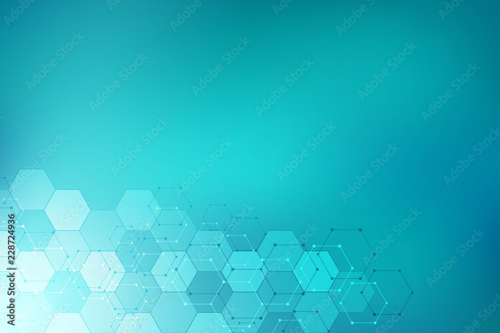 Molecular structure and chemical elements. Abstract molecules background. Science and digital technology concept. Vector illustration for scientific or technological design. Molecular structure and chemical elements. Abstract molecules background. Science and digital technology concept. Vector illustration for scientific or technological design.
