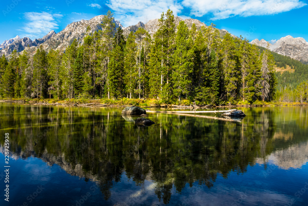 Leig Lake Grand Teton National Park Wyoming Leig Lake Grand Teton National Park Wyoming