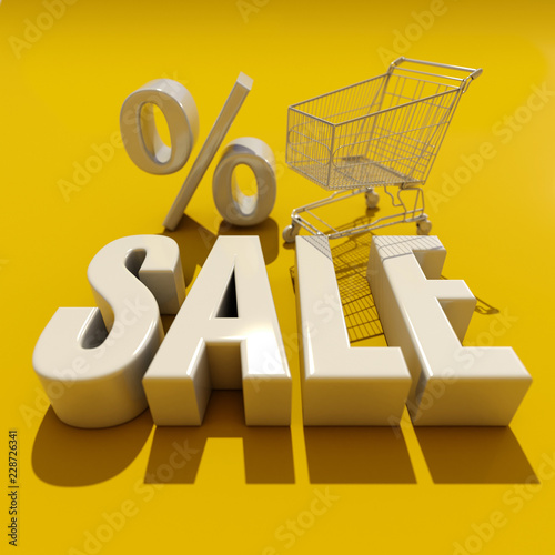 3d Sale Word with Shadow photo