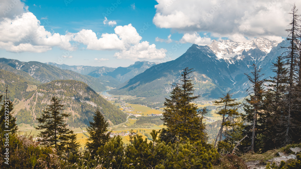 Beautiful alpine view near the Piller lake - Tyrol - Austria