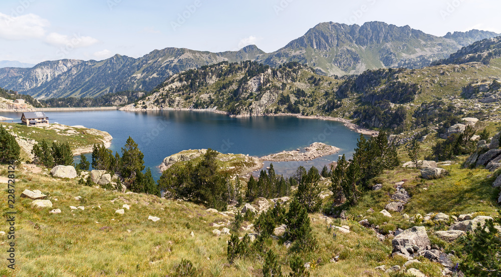 Lake Colomers in Aiguestortes National Park, Catalan Pyrenees
