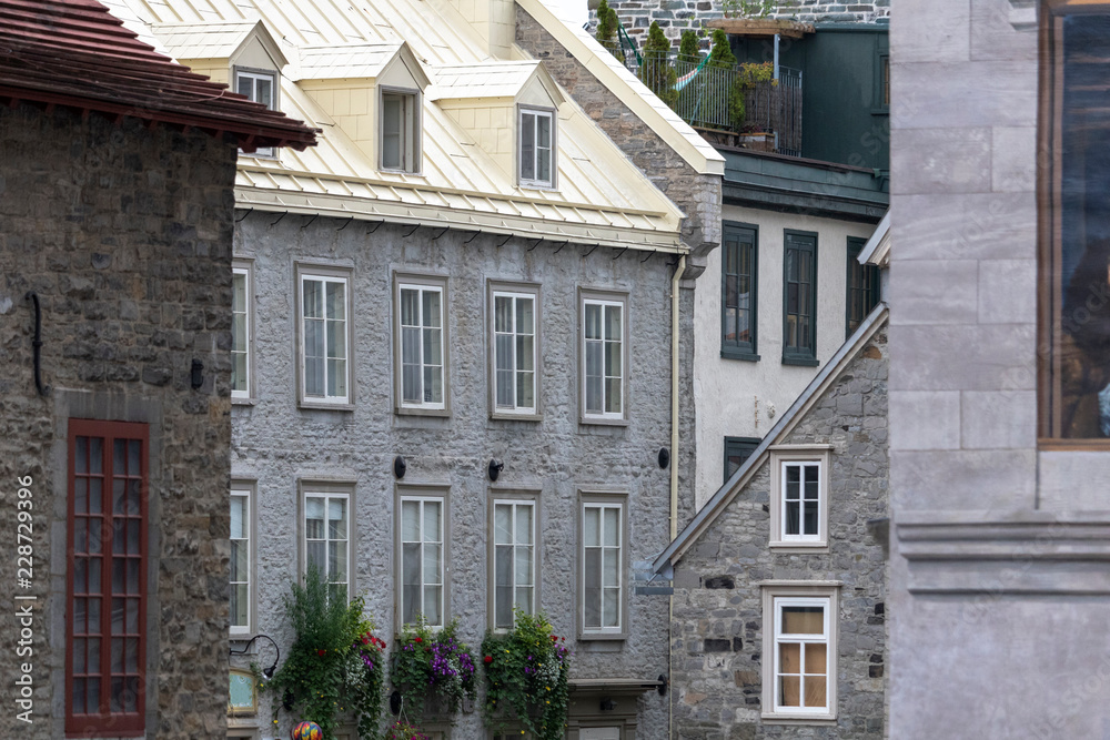 Architecture des rues du Vieux Québec, Canada, Nouvelle-France Architecture des rues du Vieux Québec, Canada, Nouvelle-France