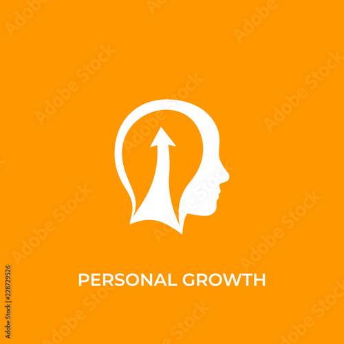 personal growth, self development icon photo