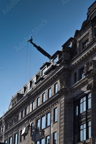 Obraz na płótnie window cleaning on regent street london w salonie