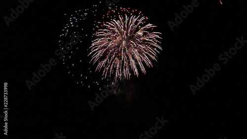 Fireworks in slow motion HD