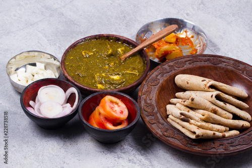 indian traditional palak paneer  photo