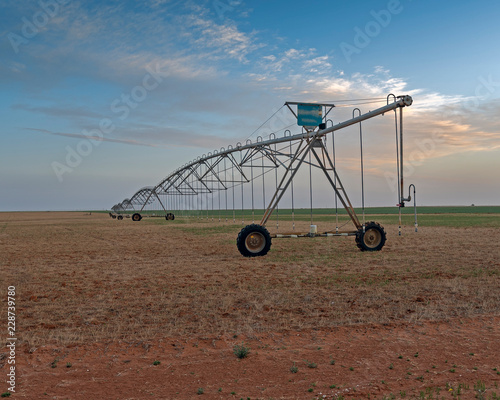 Cotton Field Irrigation near Seminole Texas