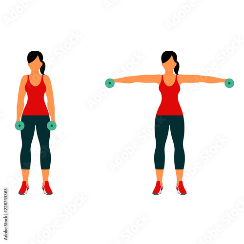 Fitness exercises for strong and beautiful body