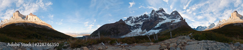 Torres del Paine, parque nacional, Chili, 360°