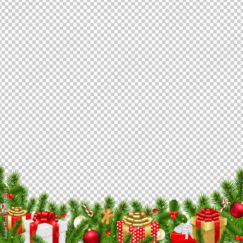 Christmas Border Transparent Background