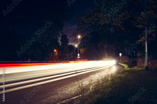 Light trails traffic