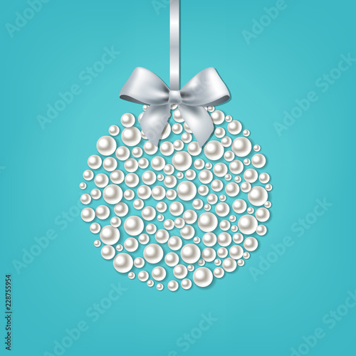 Christmas Ball Mint Background