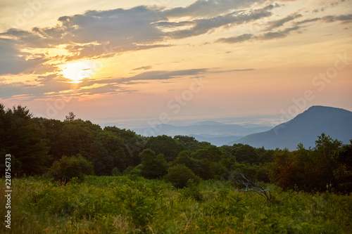 beautiful mountain sunrise