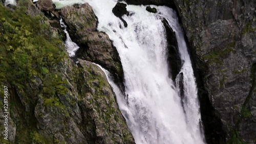 Shooting the breathtaking V√∏ringsfossen Waterfall Norway. photo