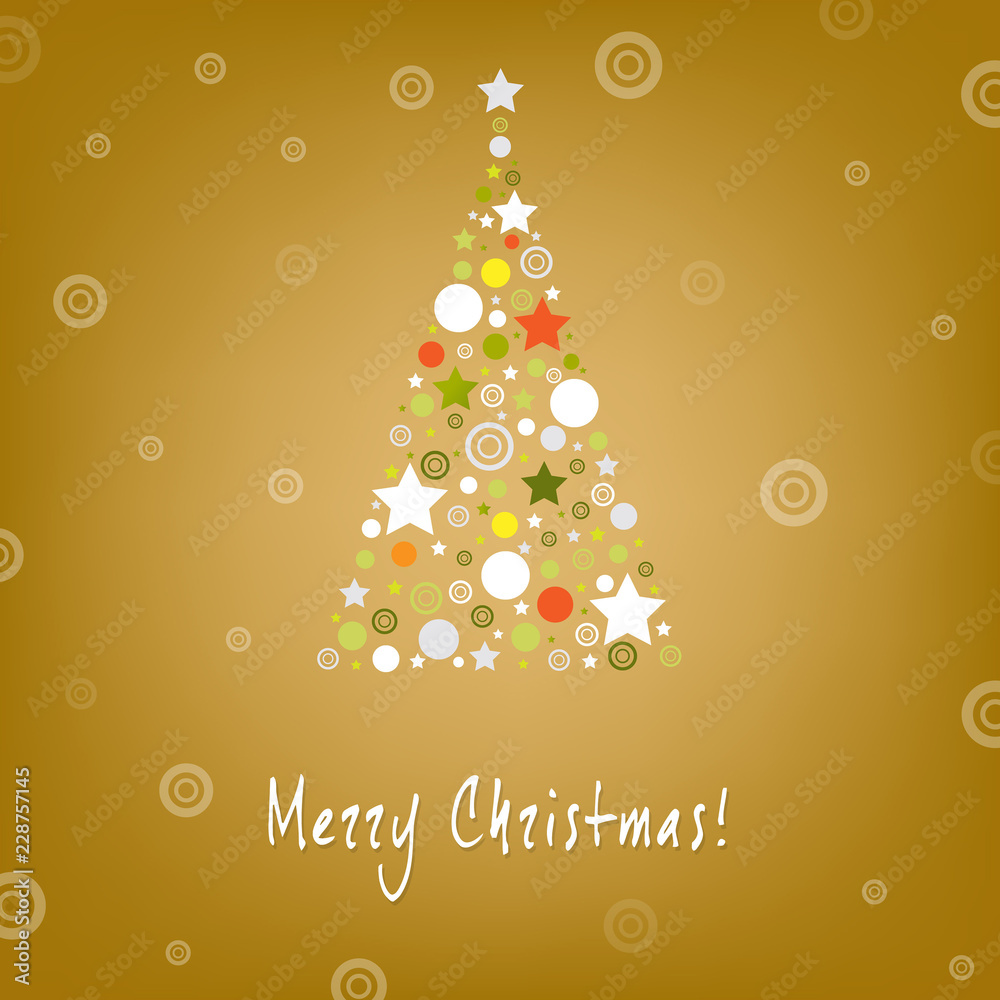 Christmas Tree Design Greeting Card Christmas Tree Design Greeting Card