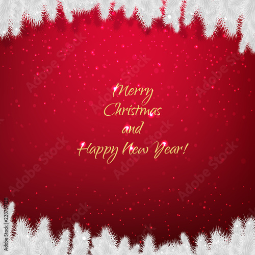 Christmas Card With Firtree