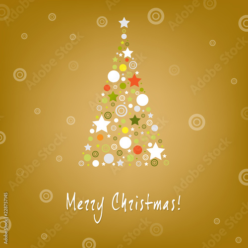 Christmas Tree Design Greeting Card
