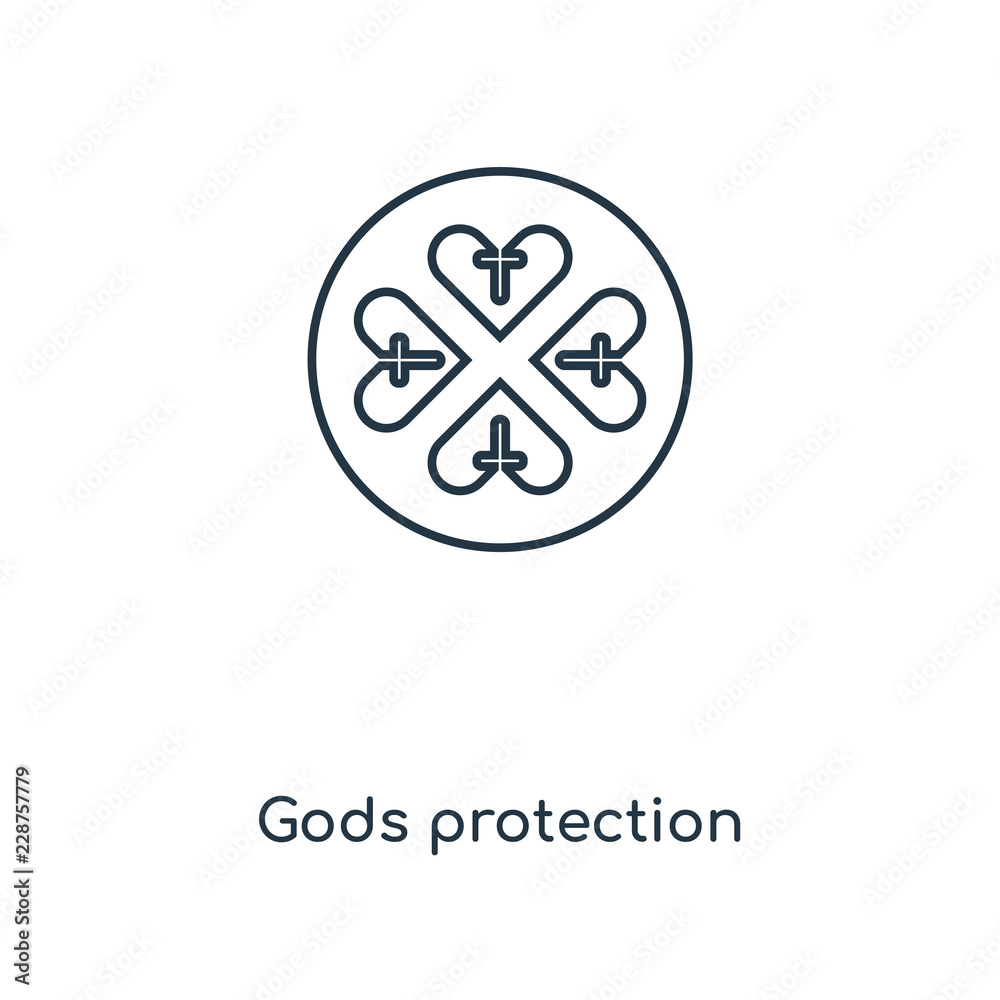 gods protection icon vector