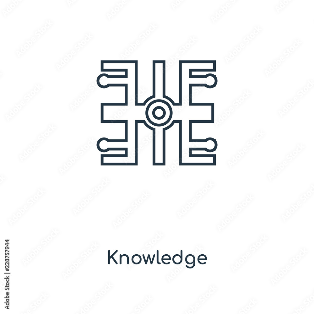 knowledge icon vector