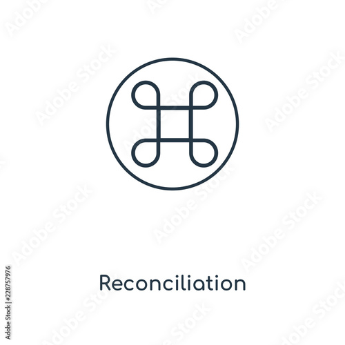reconciliation icon vector